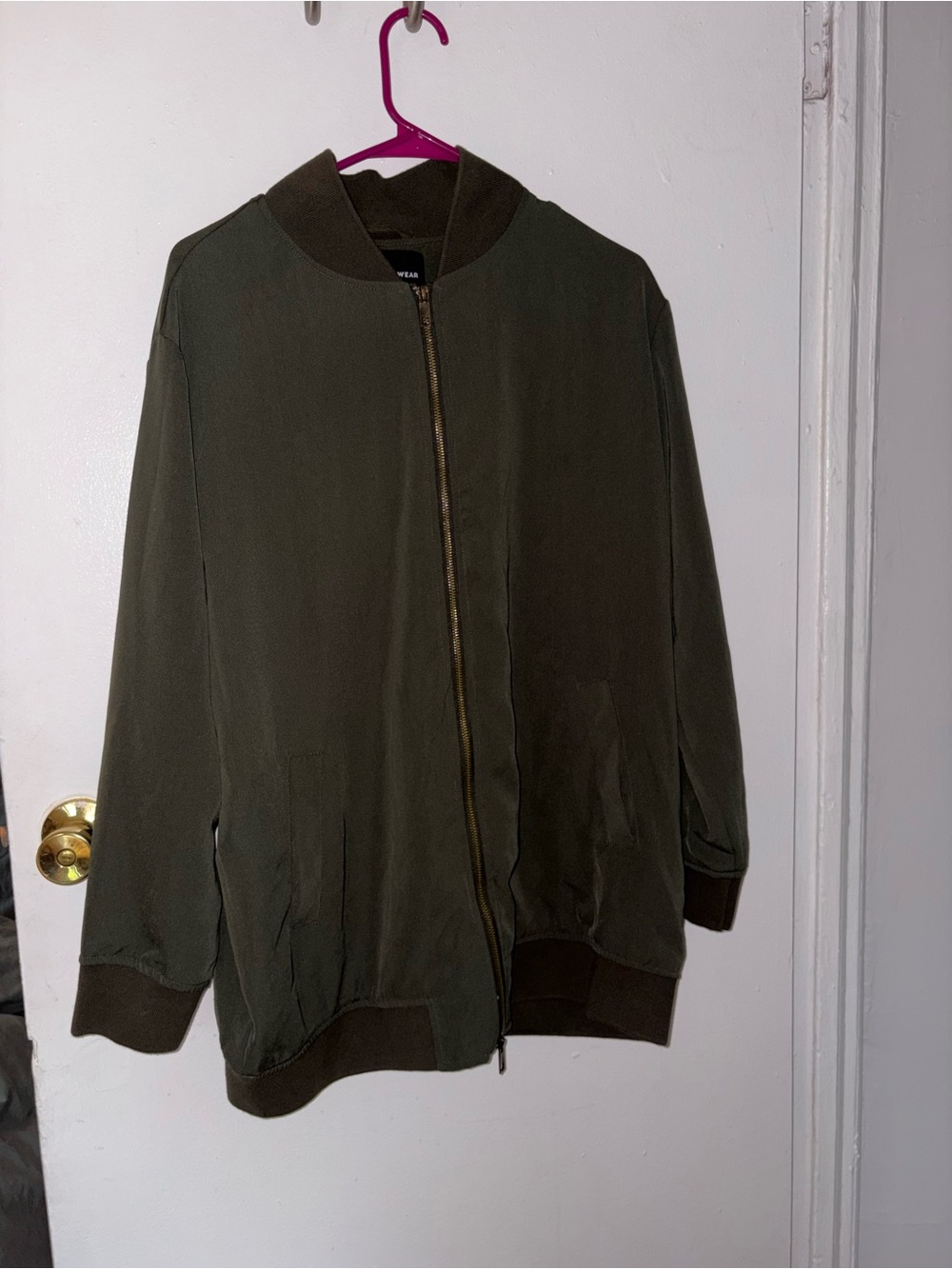 Olive Green Bomber Jacket